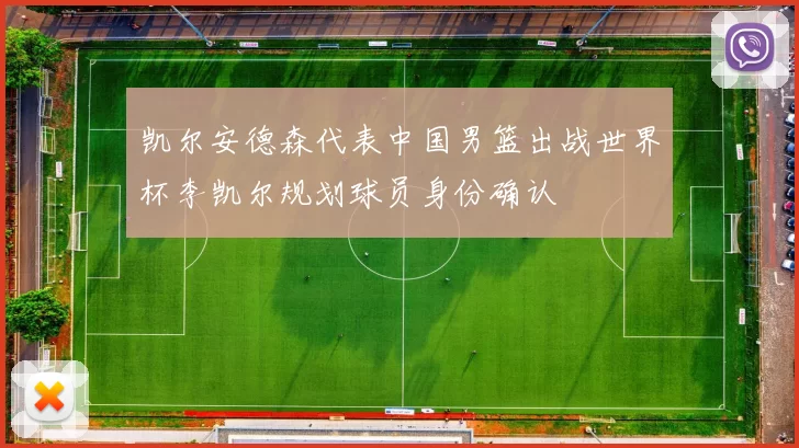 凯尔安德森代表中国男篮出战世界杯李凯尔规划球员身份确认